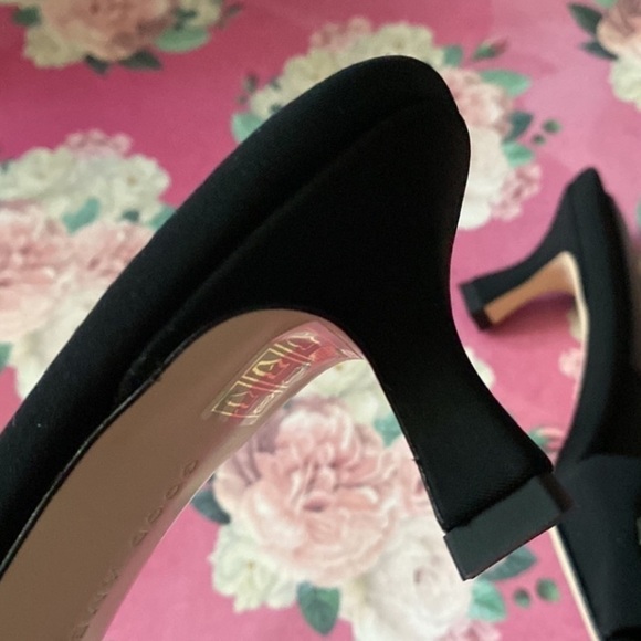 Good American sandals 5.5 NEW kitten heel oversized chain detail square toe - Picture 5 of 8